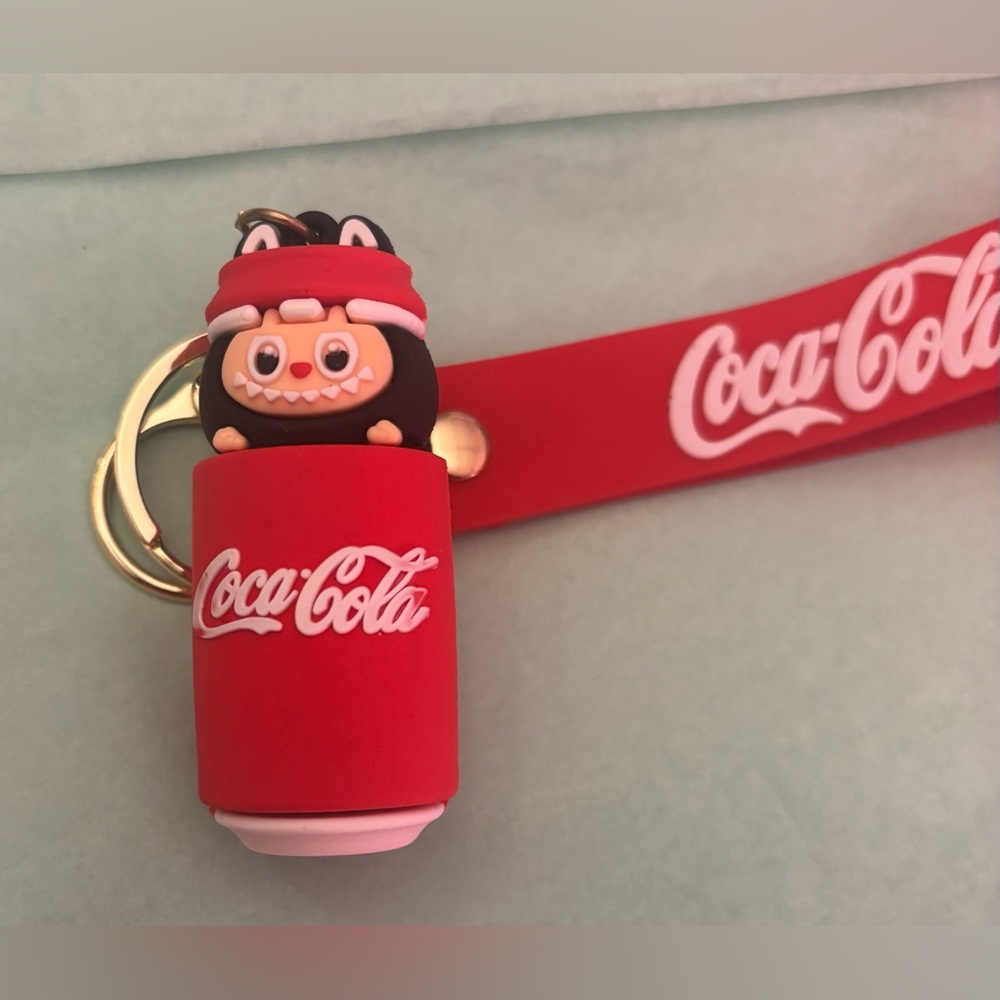 Coca Cola Labubu Collectible Bag Charm - Picture 4 of 4